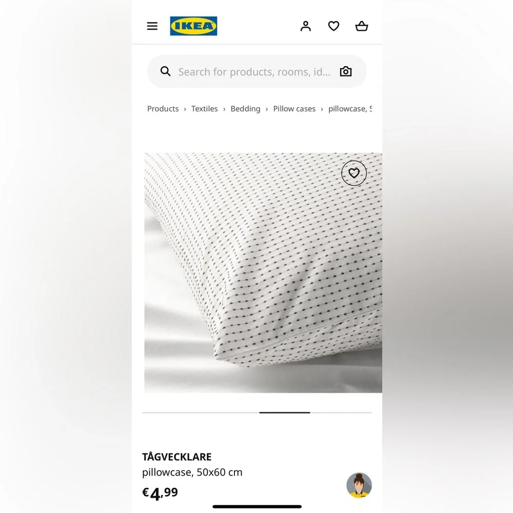 2 IKEA pillow covers